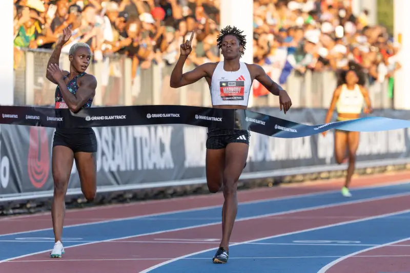 ¡Volvió y mandó fuego! Marileidy Paulino gana los 400m en el Grand Slam de Miami